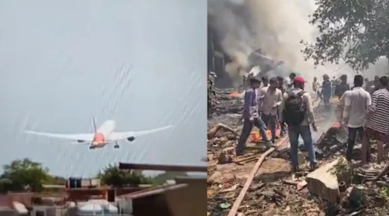 Horror in the Skies: Deadly Plane Crash Rocks Ahmedabad Minutes After Departure