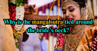 Why is the mangalsutra tied around the bride’s neck?